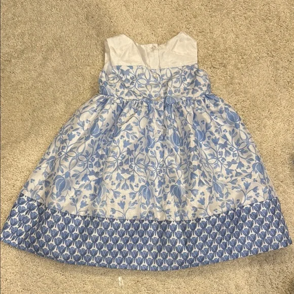Gymboree Blue and White Sleeveless Dress and Headband 3T - Picture 4 of 6